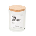 Pure Awesome Soy Candle: White / Soy Wax 96%, Fragrance 4%