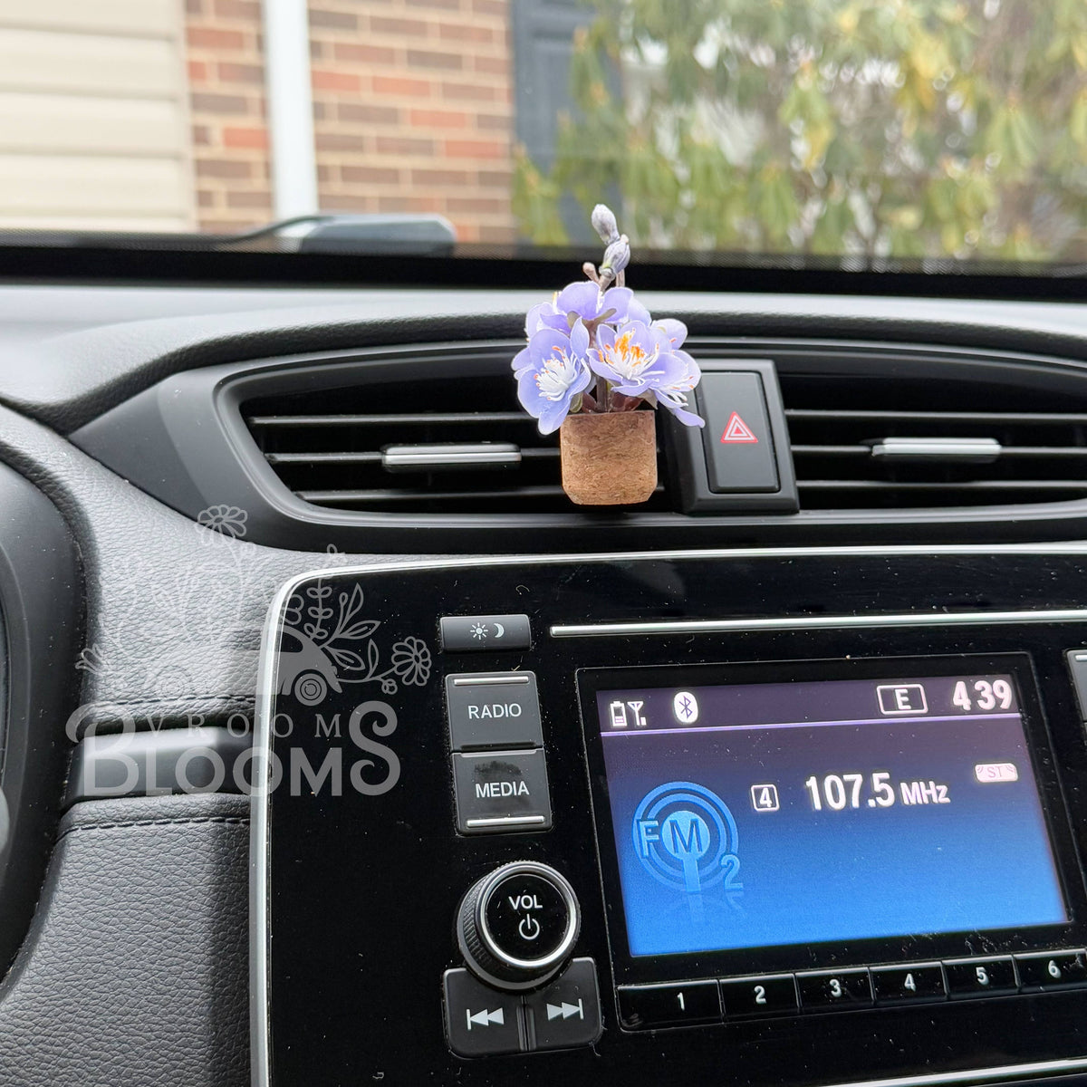 Purple Cherry Blossom Vent Clip Car Air Freshener (Reusable): Floral & Luxe Random Bestseller