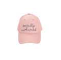Socially Awkward Pink Polyester Baseball Hat