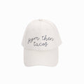 Gym Then Tacos White Polyester Baseball Hat