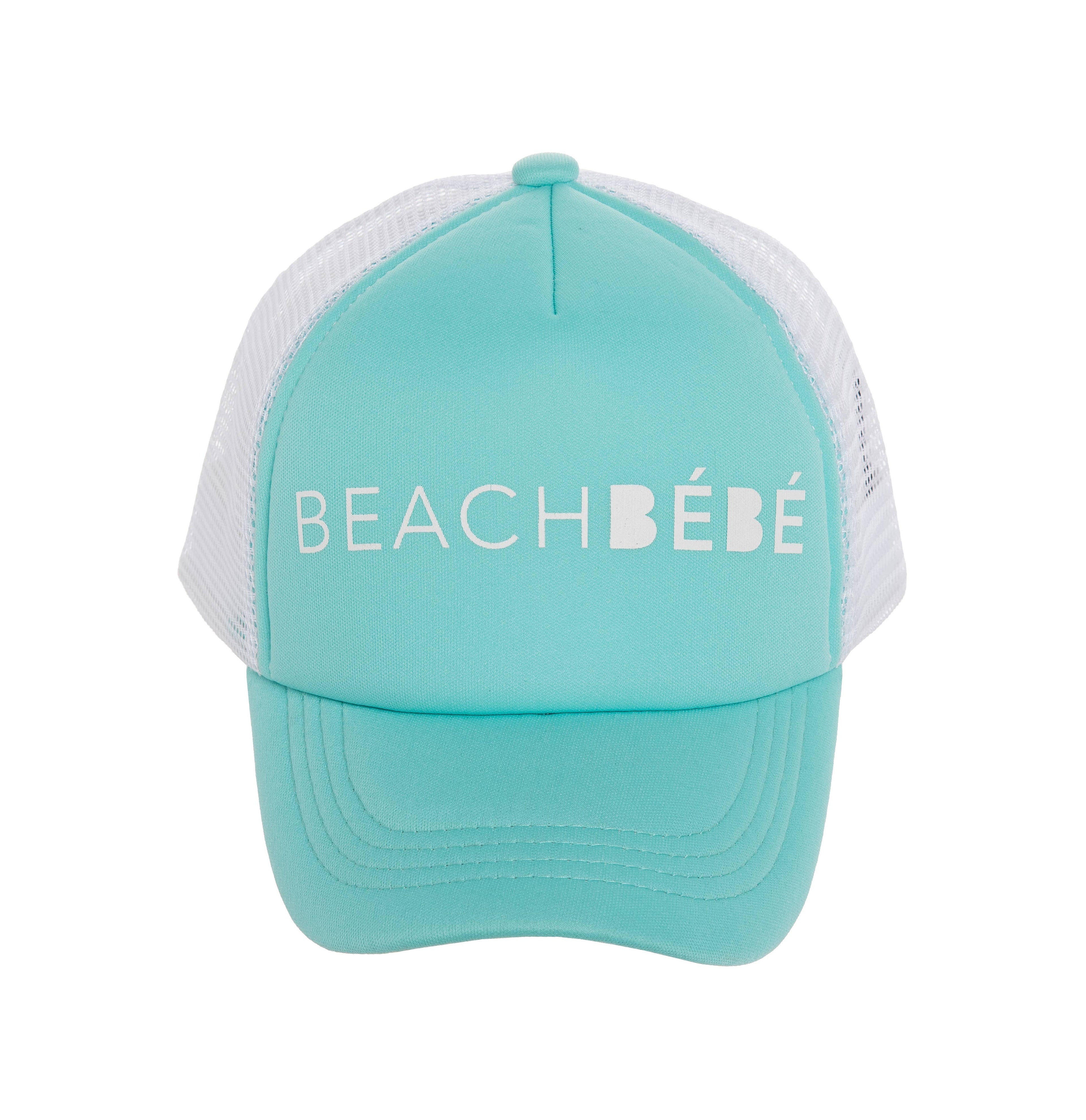 Beach Bebe Kids Blue Polyester Baseball Hat