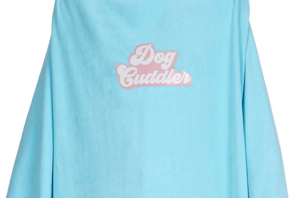 SALE Homebody Buddy Dog Cuddler Blue Polyester Blanket Throw