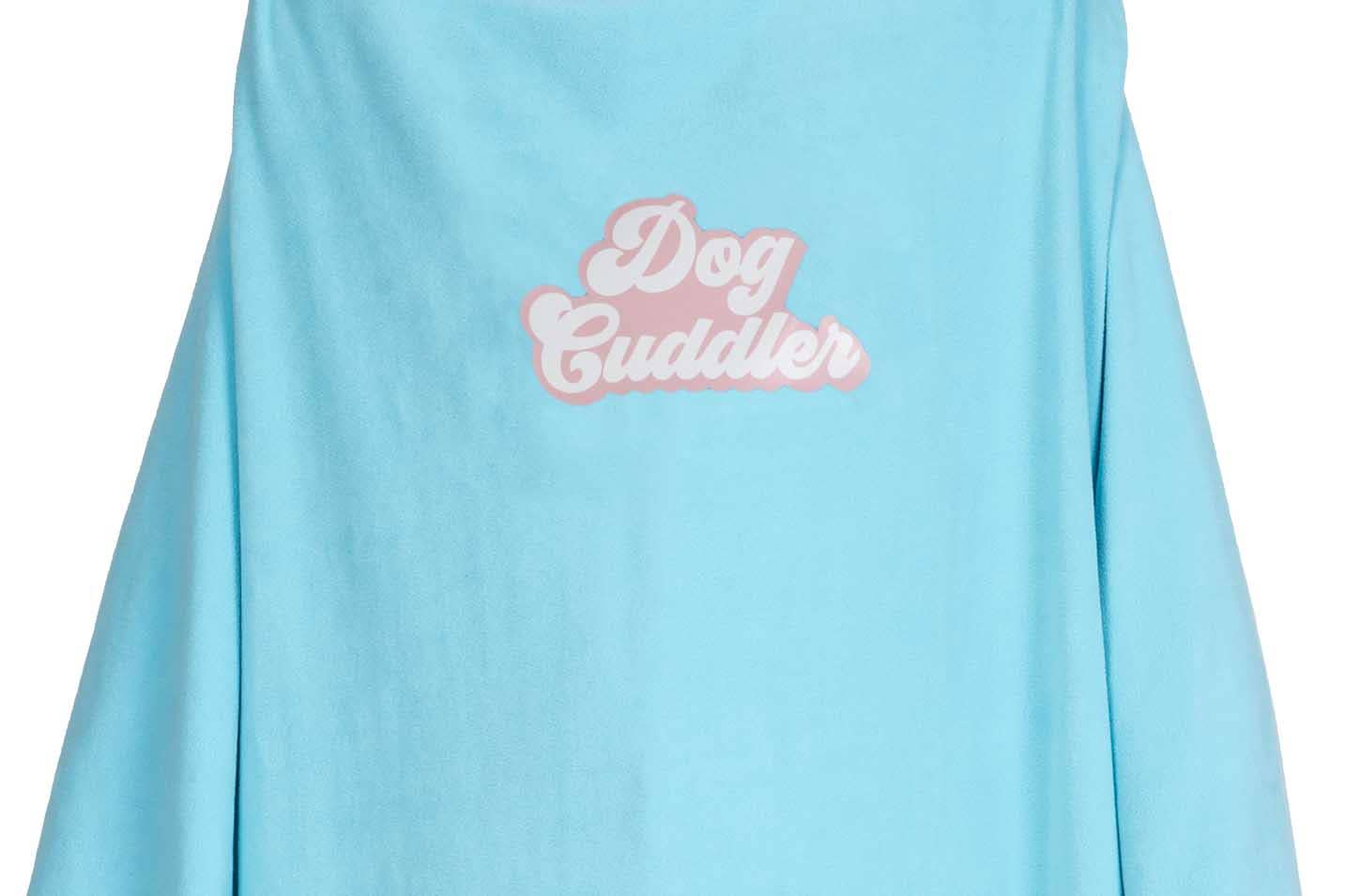 SALE Homebody Buddy Dog Cuddler Blue Polyester Blanket Throw