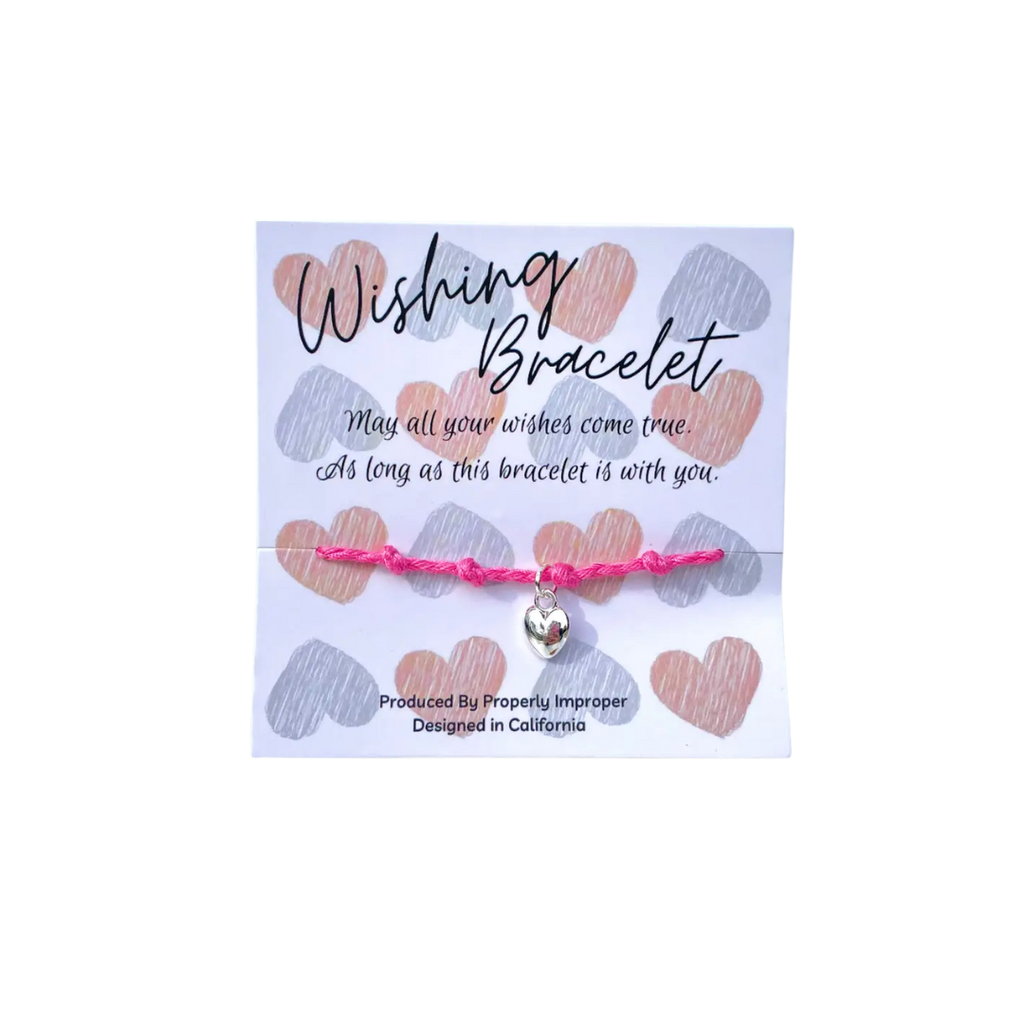 SALE - Wishing Bracelet With Charm: Heart