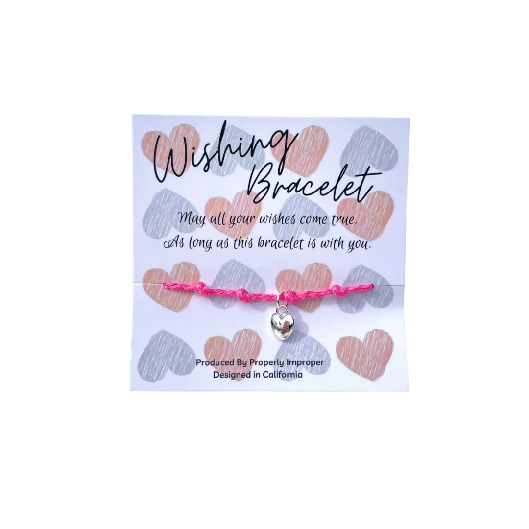 SALE - Wishing Bracelet With Charm: Flower