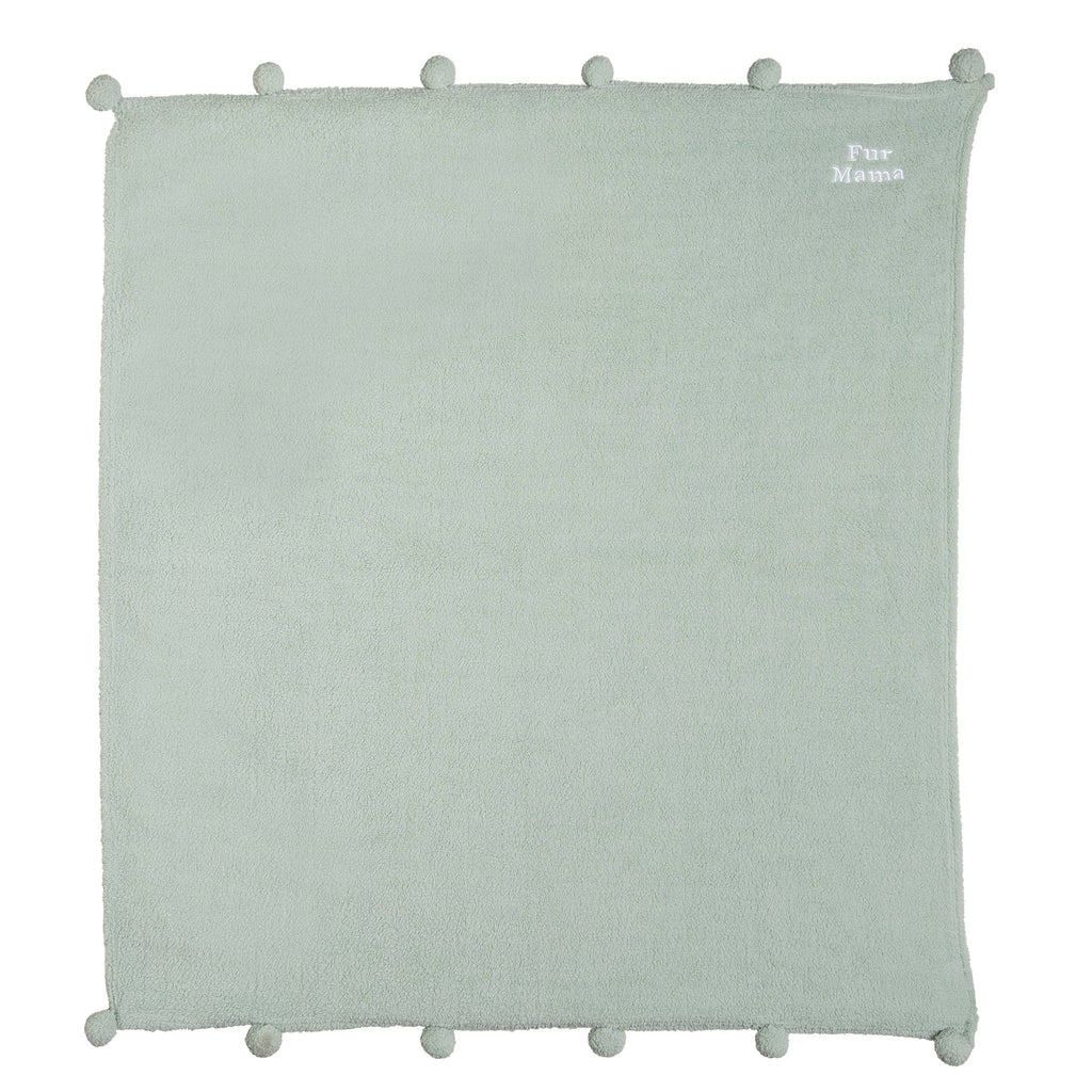 SALE Polyester 60" Blue Fur Mama Blanket