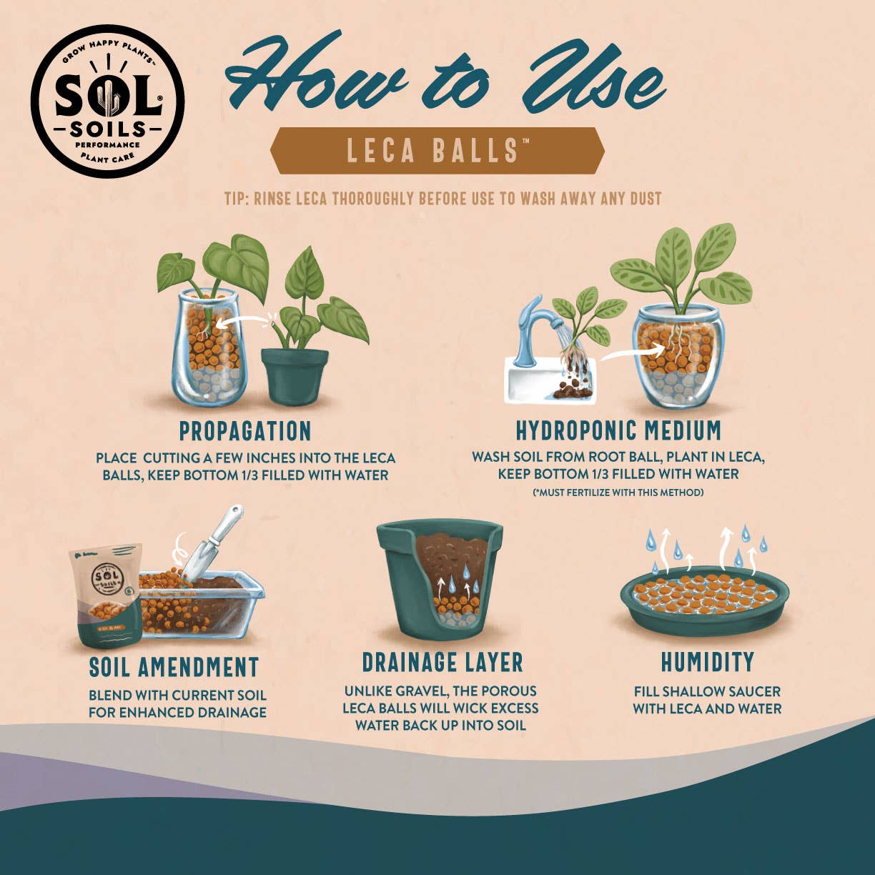 Amendments (1Gal) LECA Balls: 1 Gallon (4 Quarts)