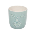 Ceramic 4.5" Blue Blue Face Small Planter