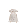 Beige Polyester Canvas Gift Bag Large