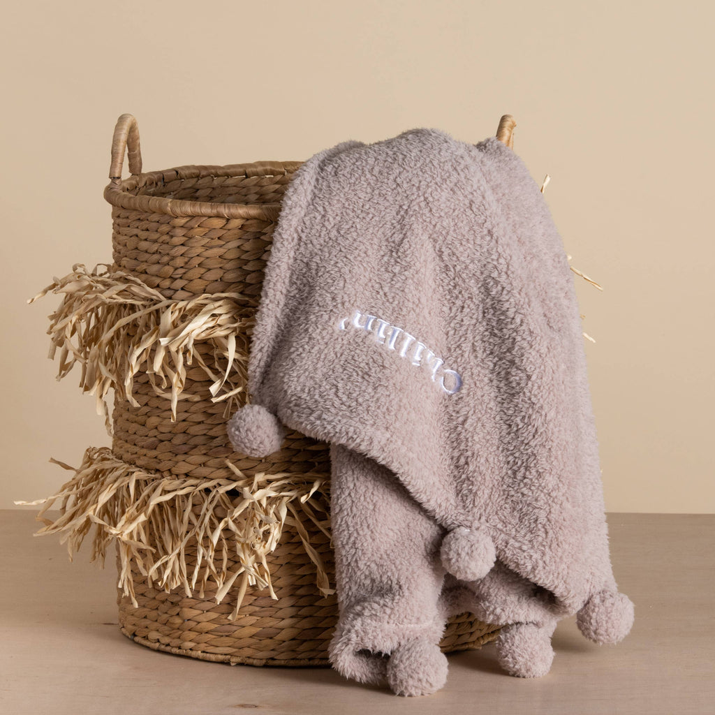SALE Polyester 60" Gray Chillin Blanket