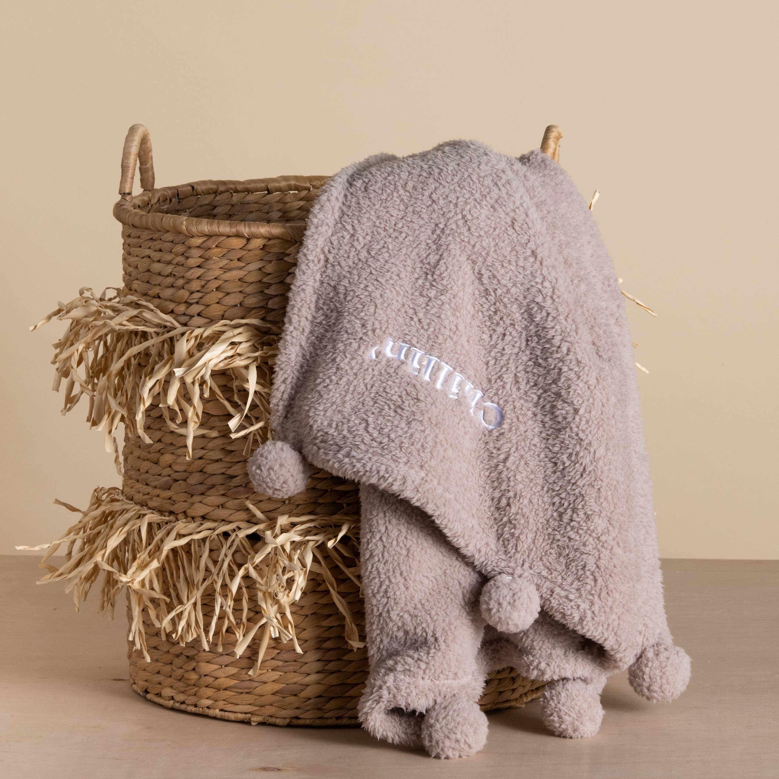 SALE Polyester 60" Gray Chillin Blanket