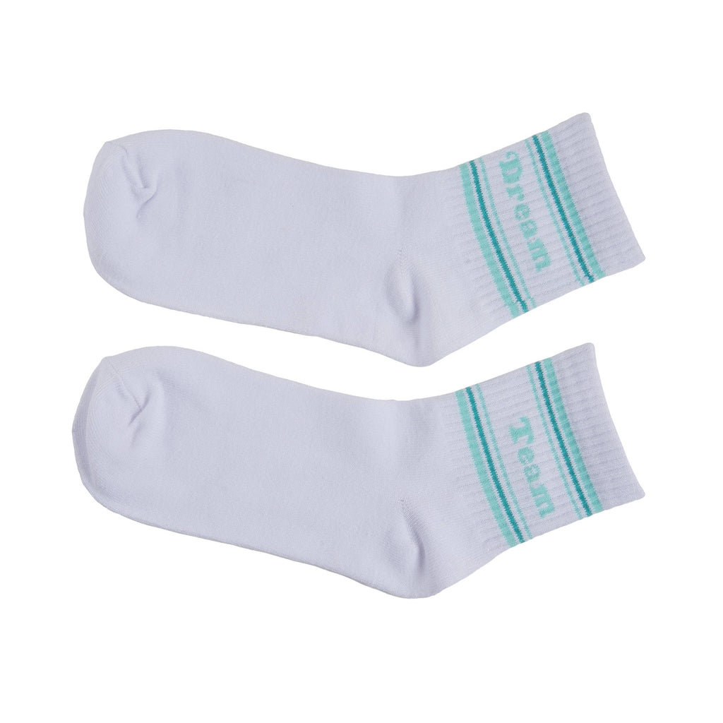 SALE Cotton 7.1" White Dream Team Dream and Team Socks