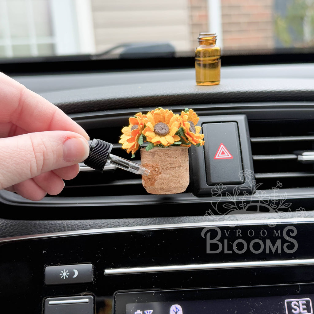 Sunflower Vent Clip Car Air Freshener Diffuser (Reusable): Fruity & Foodie Random Bestseller