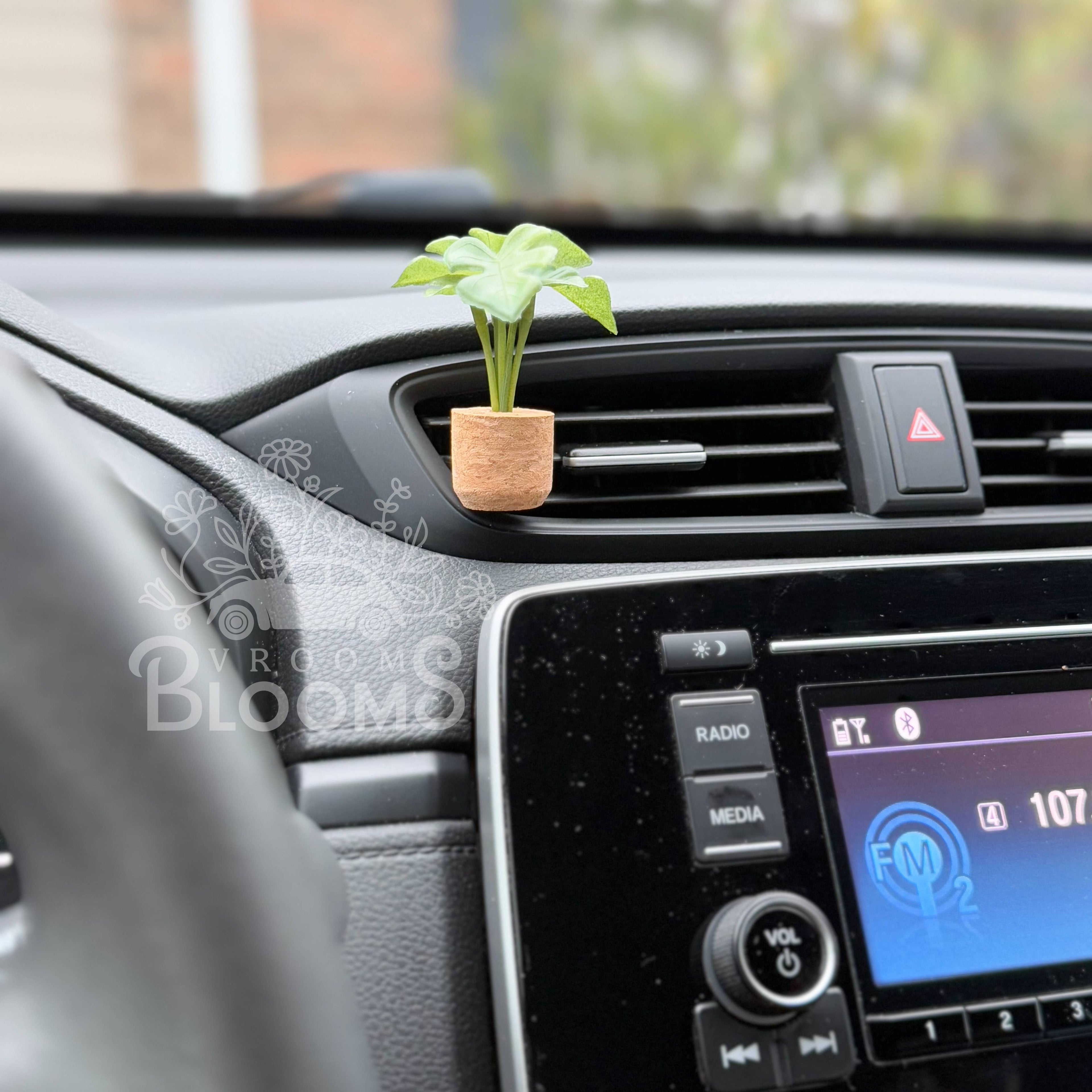 Monstera Vent Clip Car Air Freshener Diffuser (Reusable): Book Boyfriend