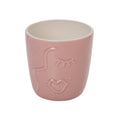 SALE Ceramic 6" Pink Pink Face Planter