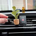 Fiddle Plant Vent Clip Car Air Freshener Diffuser (Reusable): Orange Blossom