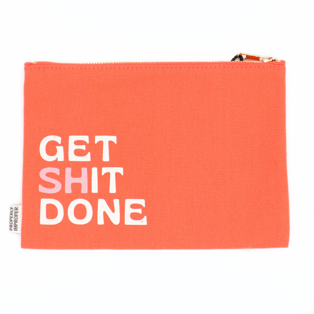 SALE - Get Shit Done - Canvas Pouch