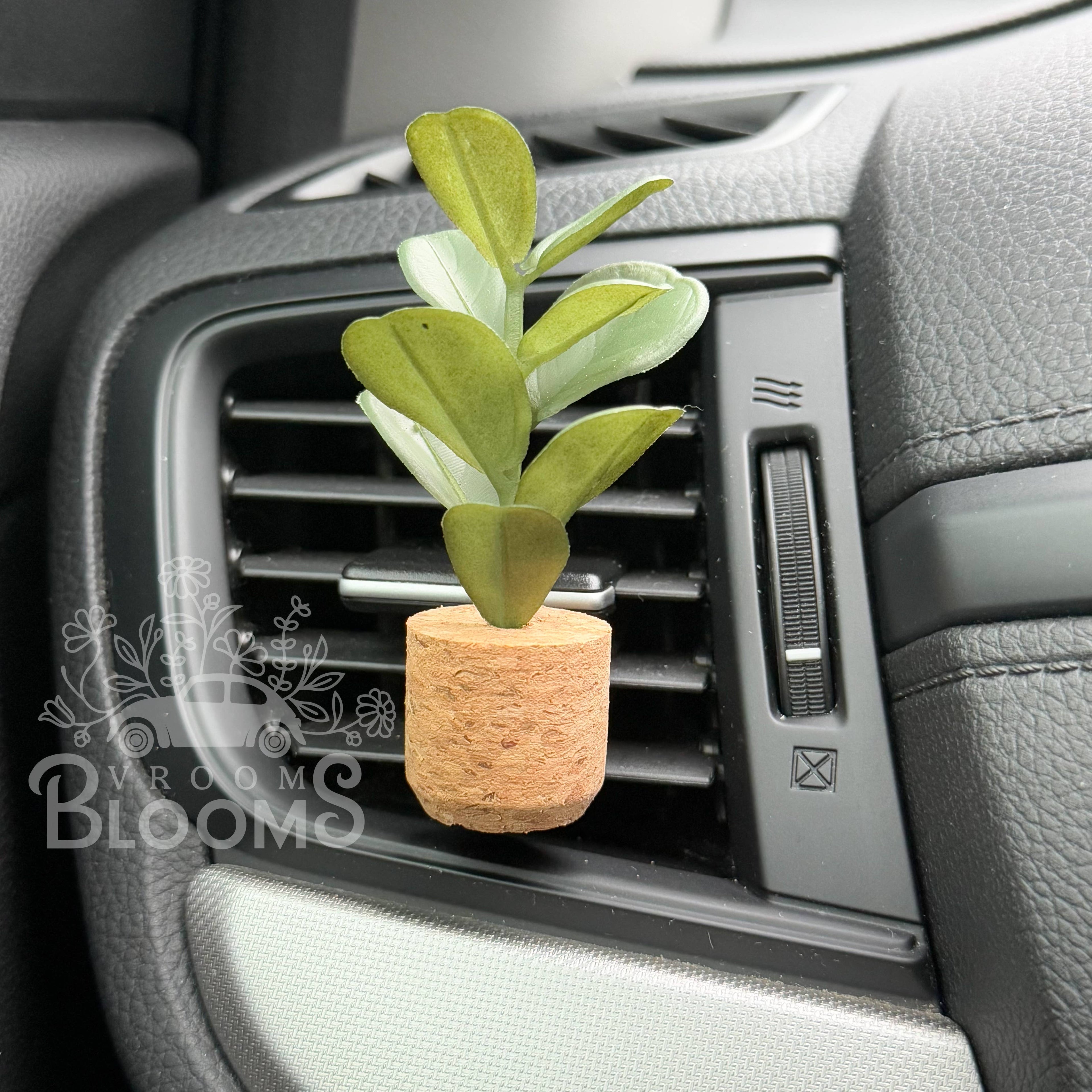 Fiddle Plant Vent Clip Car Air Freshener Diffuser (Reusable): Orange Blossom