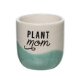 Ceramic 3" Blue Plant Mom Small Planter