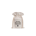 Beige Polyester Canvas Gift Bag Large