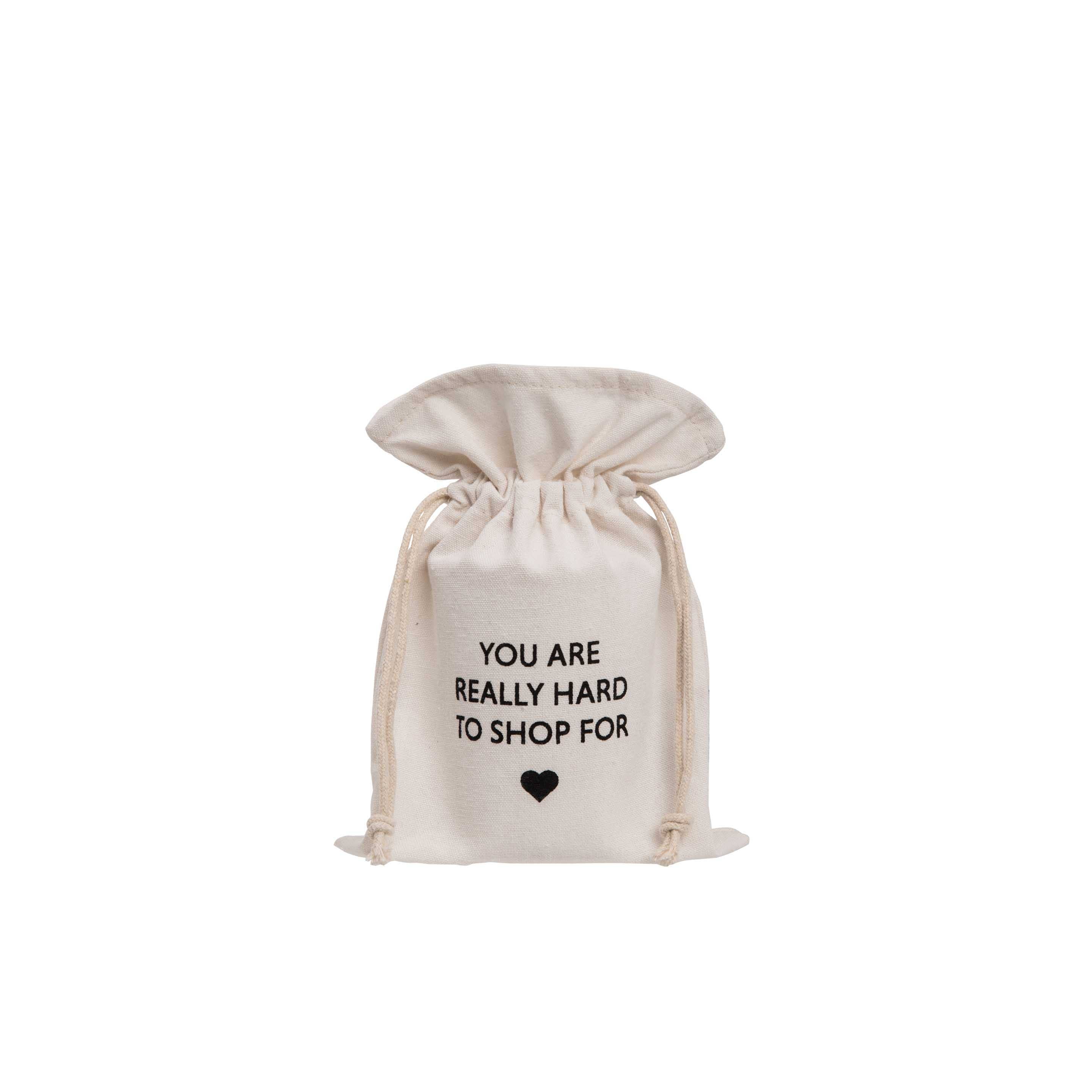 Beige Polyester Canvas Gift Bag Large