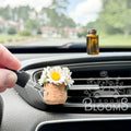 Daisy Flower Vent Clip Car Air Freshener Diffuser (Reusable): Summer/Spring Random Bestseller
