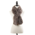 Luxurious Warmth Lamb Fur Scarf: Chocolate / 4"x43"