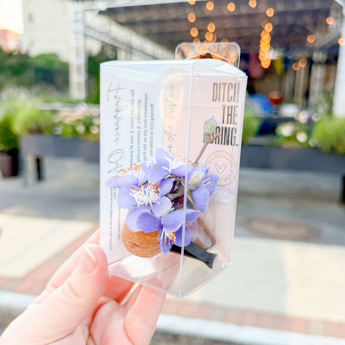 Purple Cherry Blossom Vent Clip Car Air Freshener (Reusable): Floral & Luxe Random Bestseller