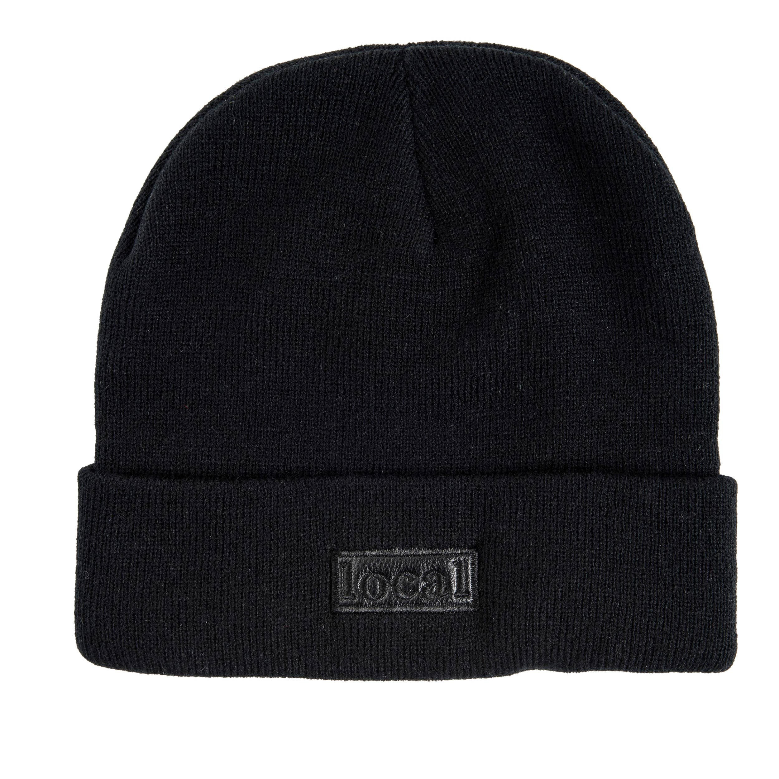 SALE Acrylic 9" Black Local Beanie