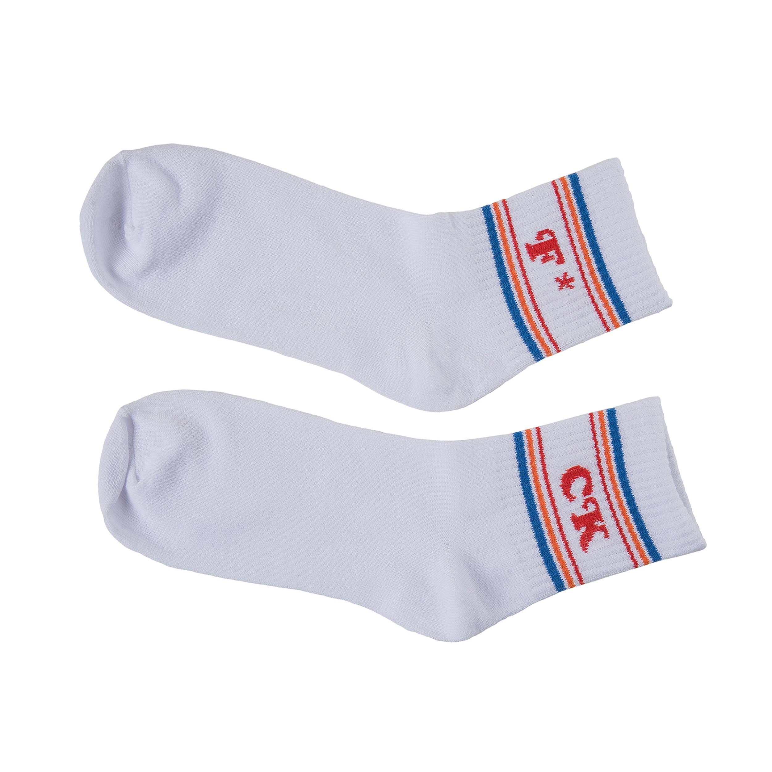 SALE Cotton 7.1" White F* CK F(star) and CK Socks