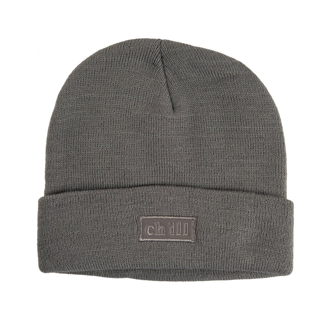 SALE Acrylic 9" Gray Chill Beanie