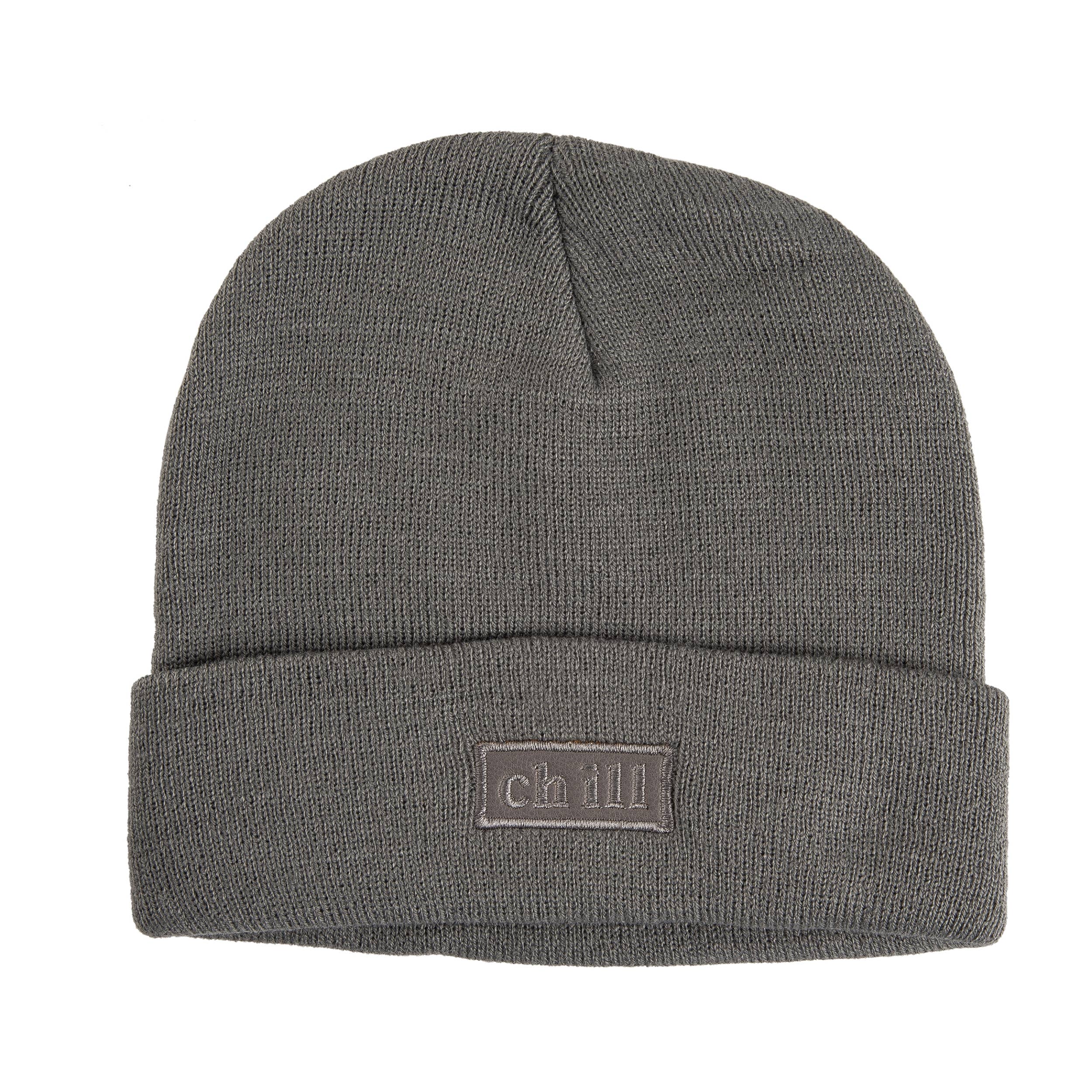 SALE Acrylic 9" Gray Chill Beanie