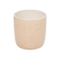 SALE Ceramic 6" Pink Neutral Face Planter