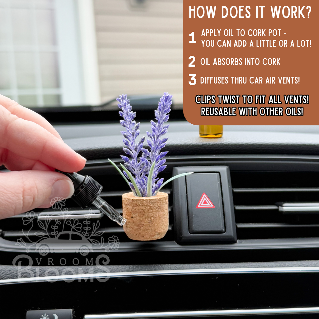 Palm Tree Vent Clip Car Air Freshener Diffuser Reusable: Coastal Cottage