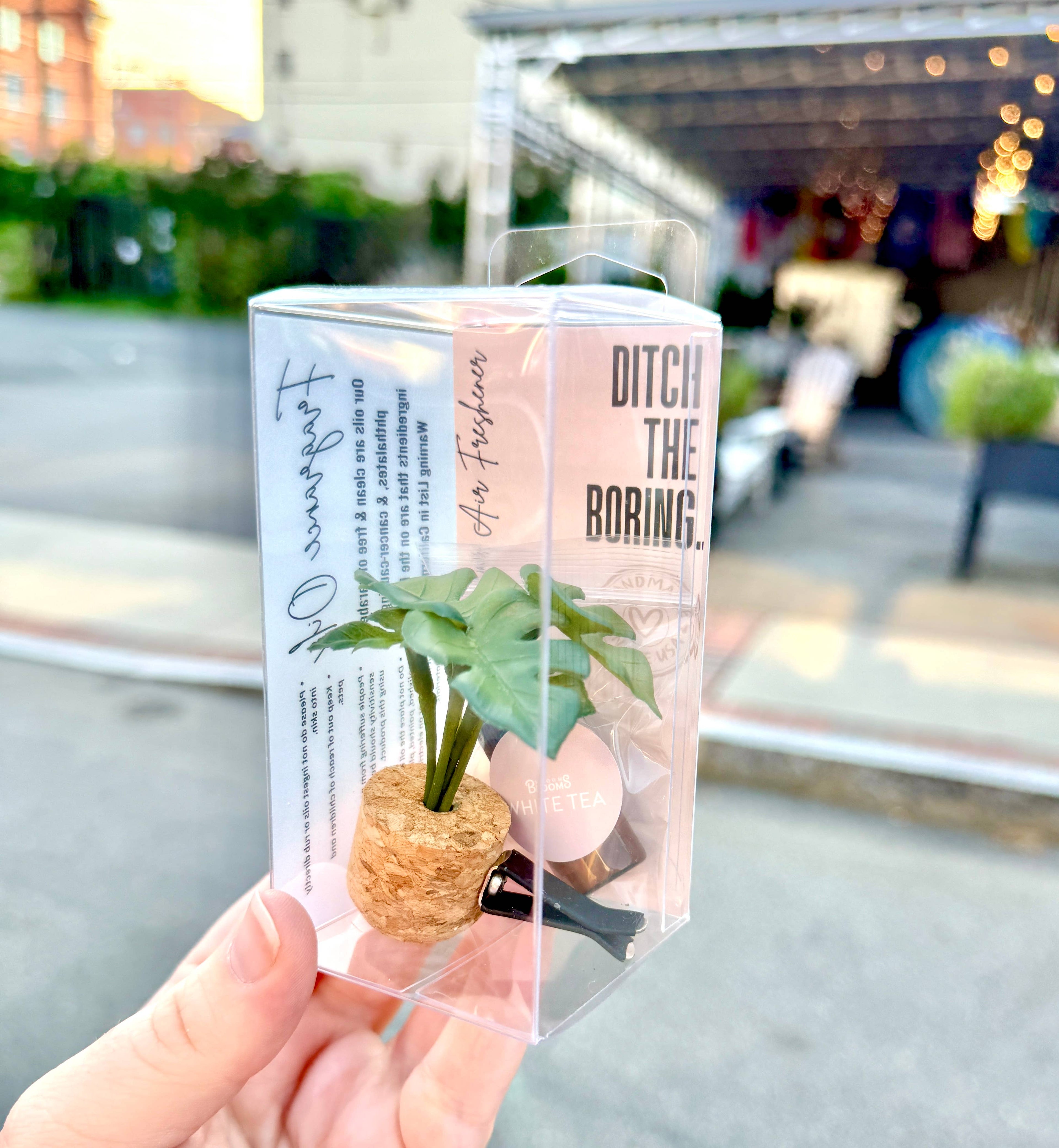Monstera Vent Clip Car Air Freshener Diffuser (Reusable): Book Boyfriend