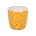 SALE Ceramic 6.5" Yellow Amber Face Small Planter