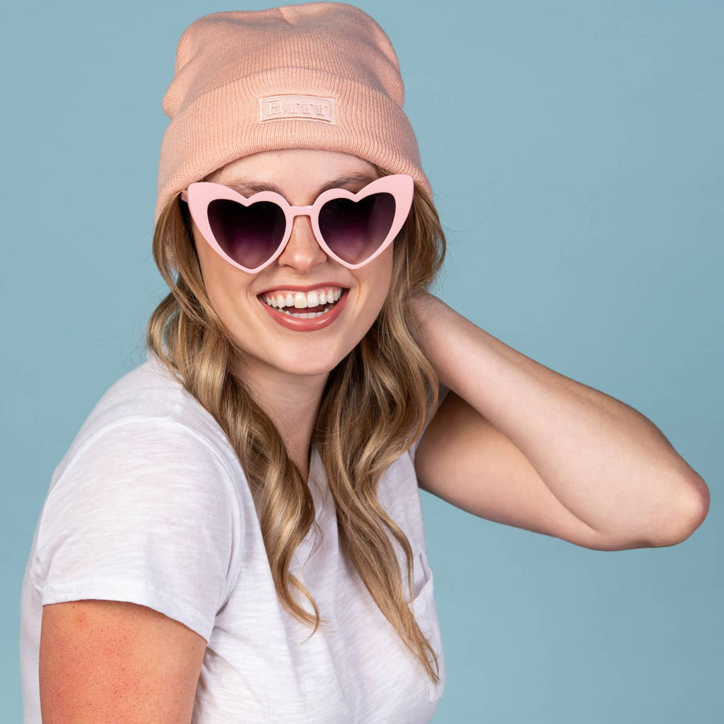 SALE Acrylic 9" Pink Brrr Beanie